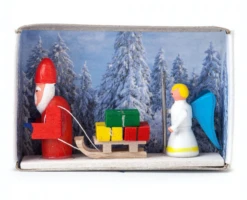 028/075 - Matchbox Scene With Santa & Angel