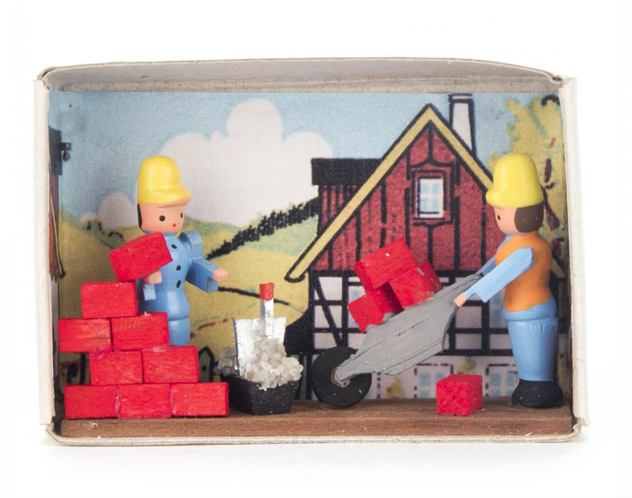 028/163 - Matchbox Scene: Brick Masons 1 028/163 - Matchbox Scene: Brick Masons