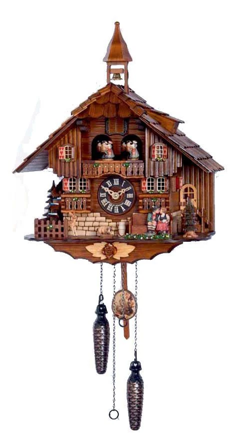 KU638QM - Quartz Musical Kissing Couple Chalet Cuckoo Clock 1 KU638QM - Quartz Musical Kissing Couple Chalet Cuckoo Clock