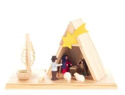 083/040/1 - Candle Holder With Nativity Scene