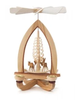 085/039L - Pyramid With Deer & Tree (14mm Candles)