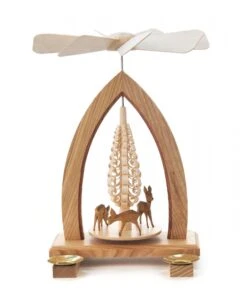 085/100L - Pyramid With Tree & Deer (14mm Candles)