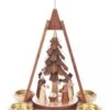 085/110 - Pyramid With Nativity Scene & Dark Tree (14mm Candles)