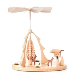 085/200/2 - Pyramid With Deer & Curled Trees