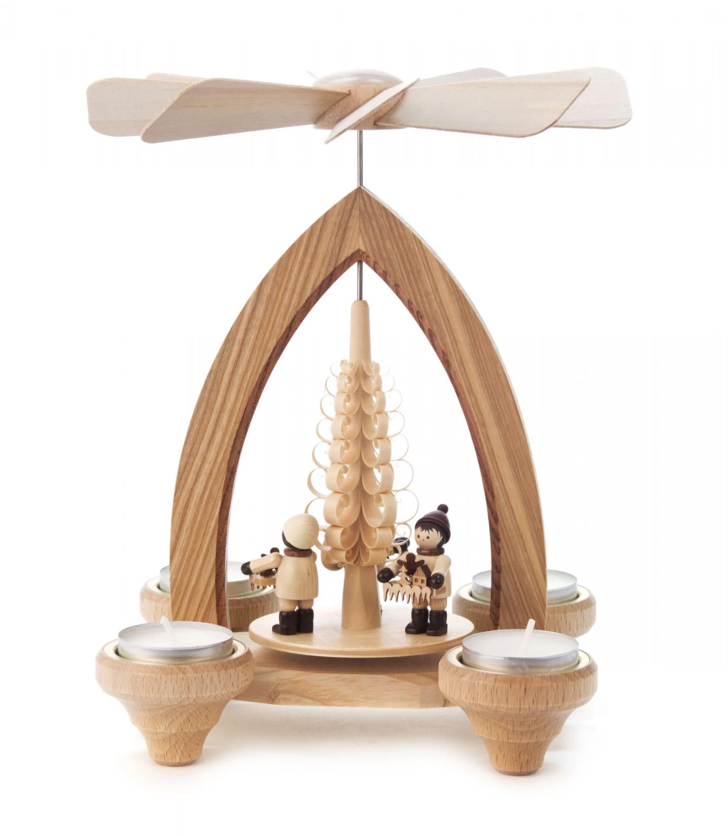 085/579 - Pyramid With Children (Tealights) 1 085/579 - Pyramid With Children (Tealights)