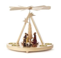 085/583 - Pyramid With Nativity Scene (Tealights)