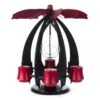 085/670RR - Black & RedModern Pyramid With Glass Ball