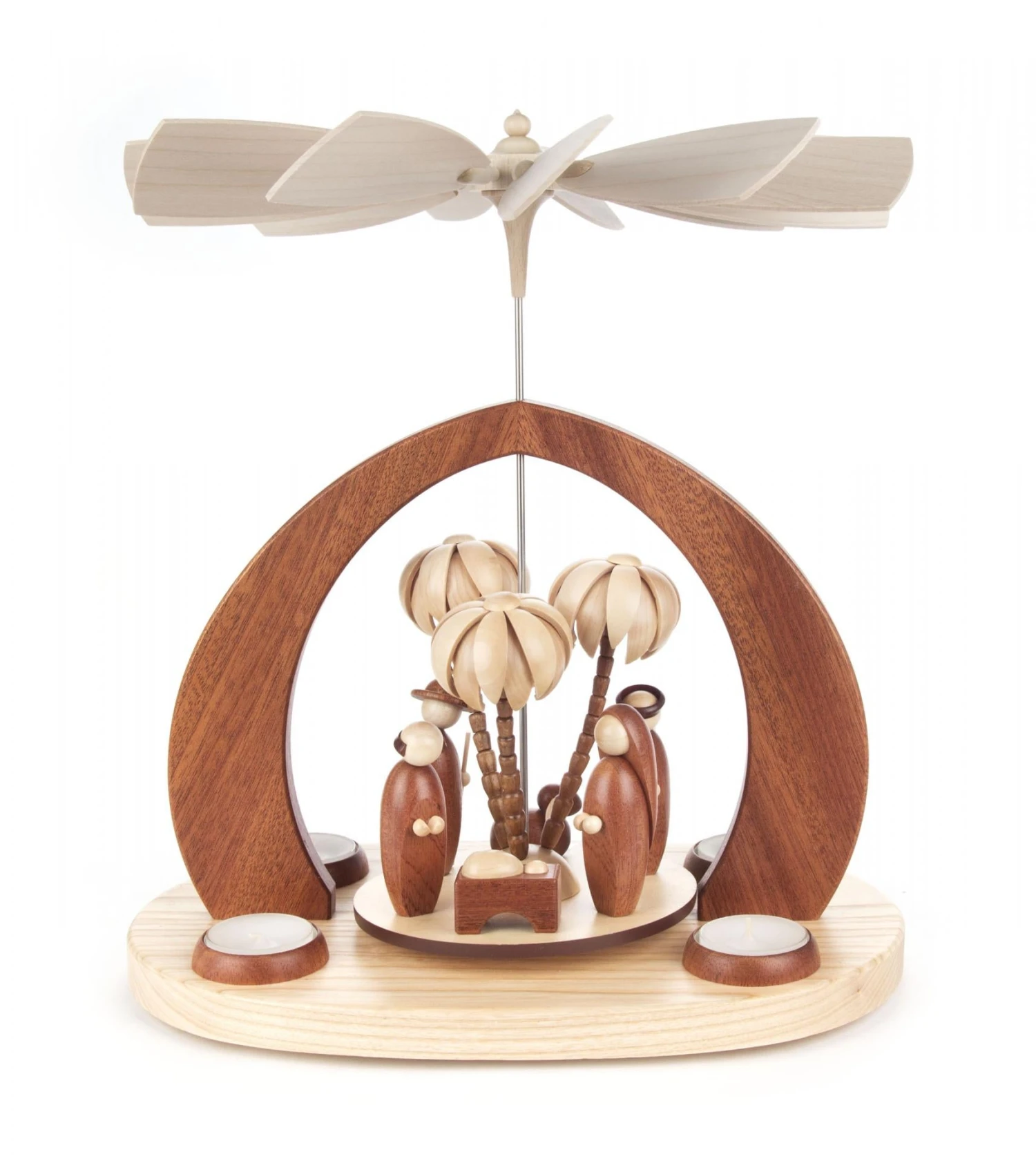 085/681/1 - Pyramid With Modern Styled Nativity Scene (Tealights) 1 085/681/1 - Pyramid With Modern Styled Nativity Scene (Tealights)