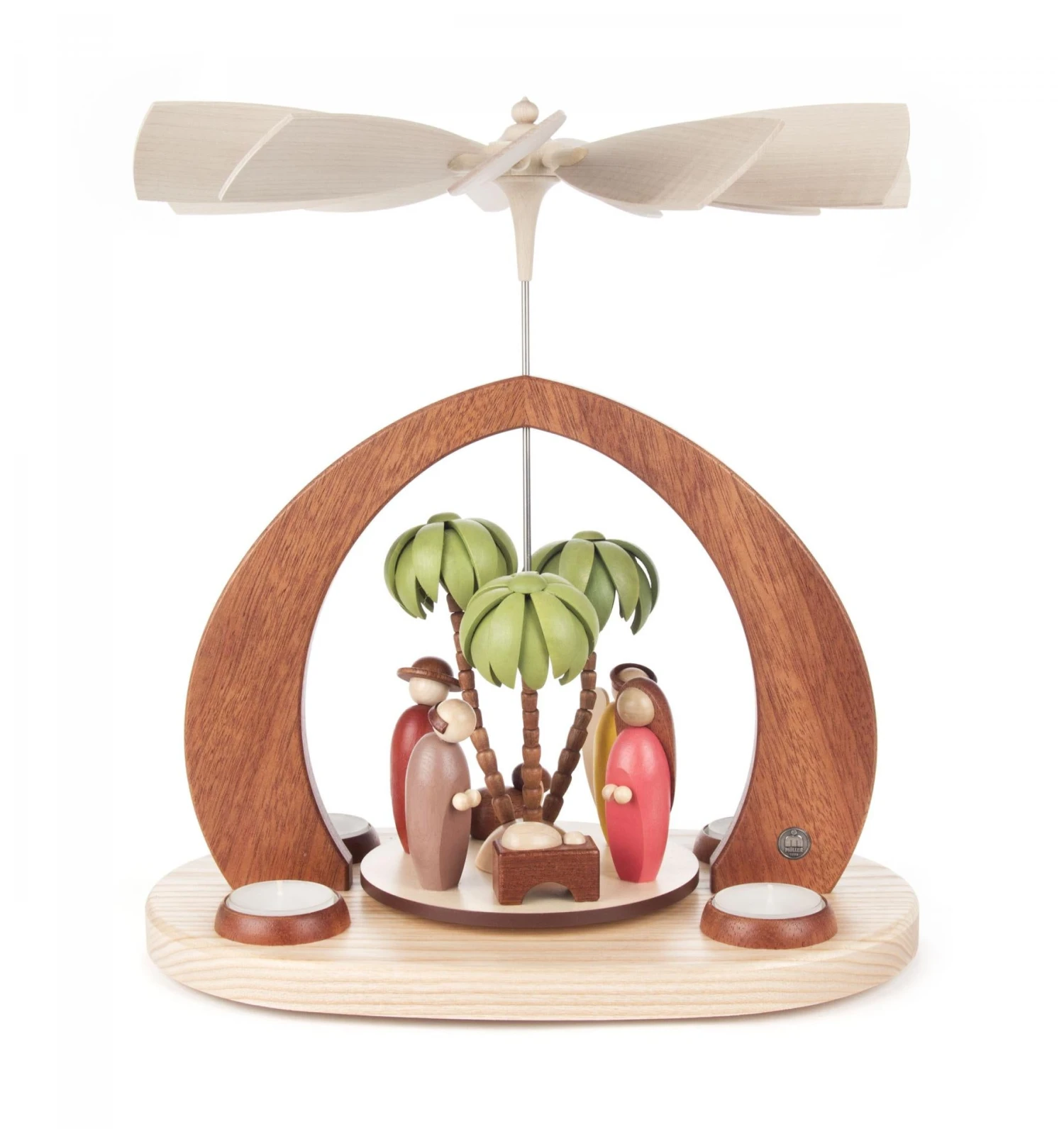 085/741/1 - Müller Pyramid With Nativity Scene (Tealights) 1 085/741/1 - Müller Pyramid With Nativity Scene (Tealights)