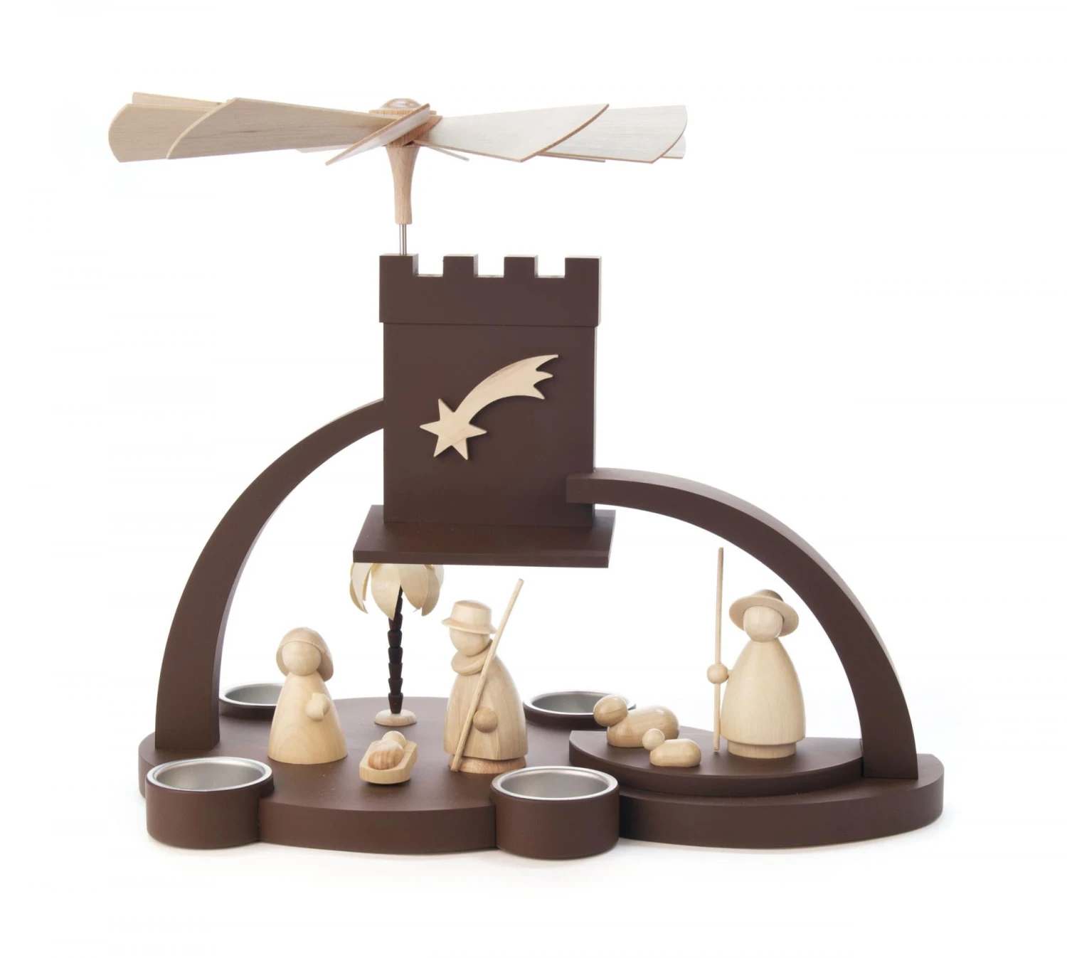 085/830 - Modern Style Nativity Pyramid (Tealights) 1 085/830 - Modern Style Nativity Pyramid (Tealights)