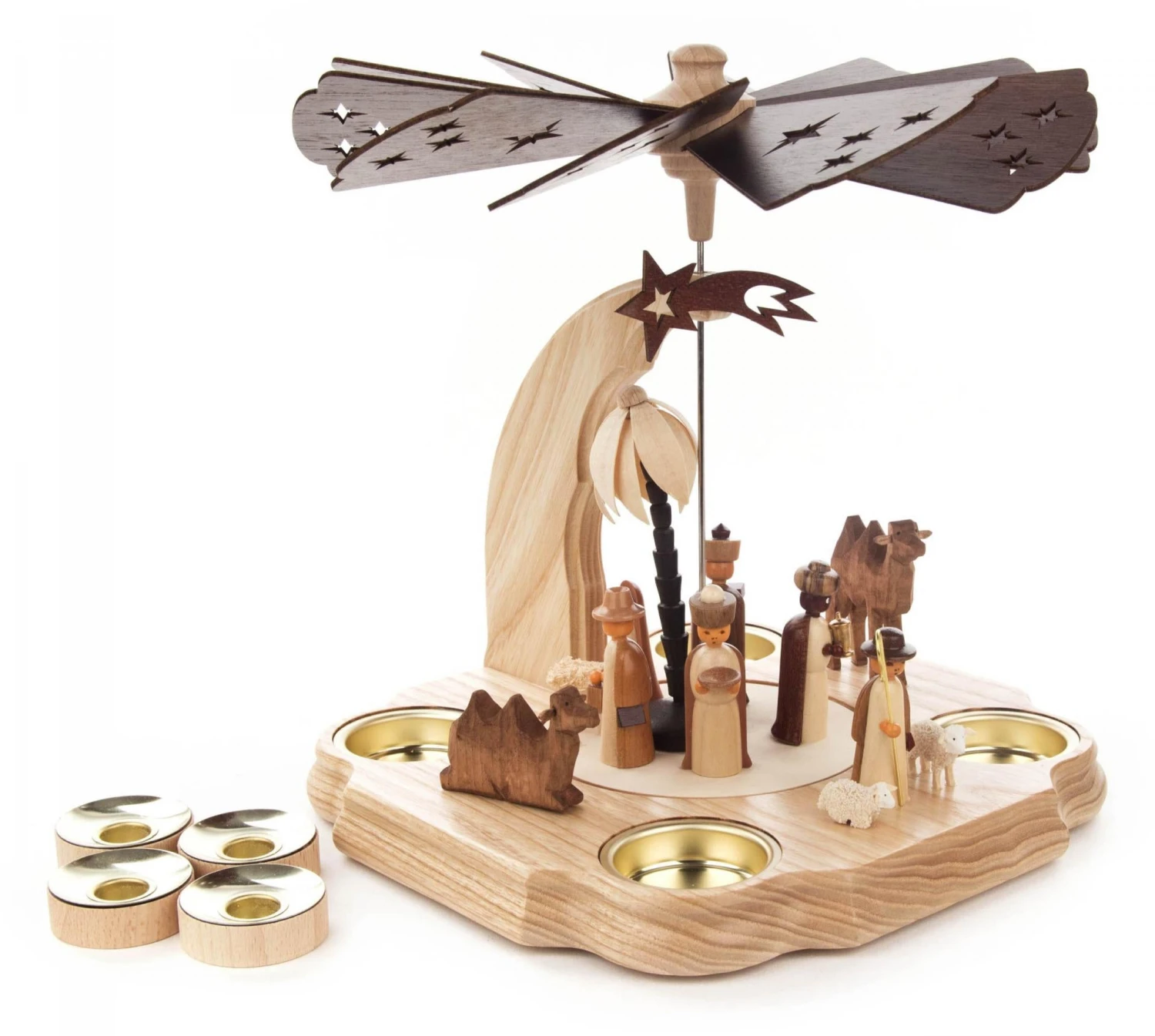 085/999 - Pyramid With Nativity Scene 2 085/999 - Pyramid With Nativity Scene - Image 2