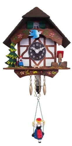106S - Novelty Chalet With Couple And Tree - Key Wind