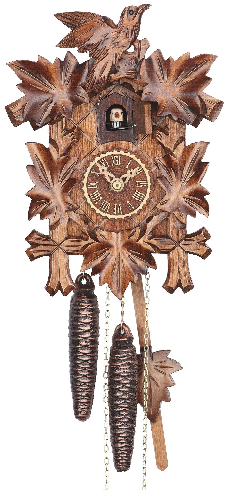 KU1100nu -- 1 Day 5 Leaf Cuckoo Clock 1 KU1100nu -- 1 Day 5 Leaf Cuckoo Clock