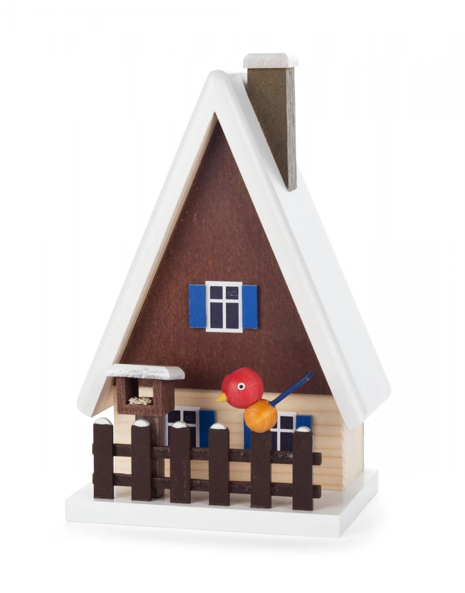 146/006/2 - Smoker House - Painted With Bird 1 146/006/2 - Smoker House - Painted With Bird