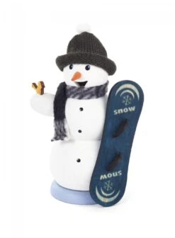 146/1267/16 - Smoker - Snowman With Snowboard