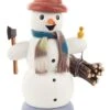 146/1267/22 - Smoker - Snowman With Wood Bundle