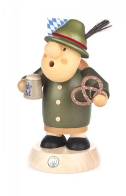 146/1484 - Smoker Müller Bavarian With Bier & Pretzel