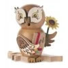 146/1670/5 - Owl Smoker With Flower & Gift