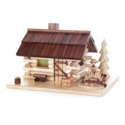 146/1695/1 - Smoker House With Gardner & Dog