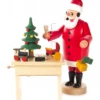 146/186S - Smoker Santa With Music Box Table & Toys