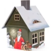 146/2205 - Metal Smoker House With Christmas Motif