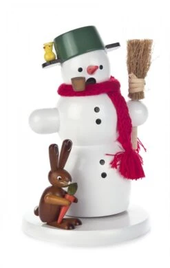 146/437/2 - Snowman Smoker With Rabbit