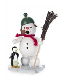 146/928/6 - Snowman With Penguin Smoker
