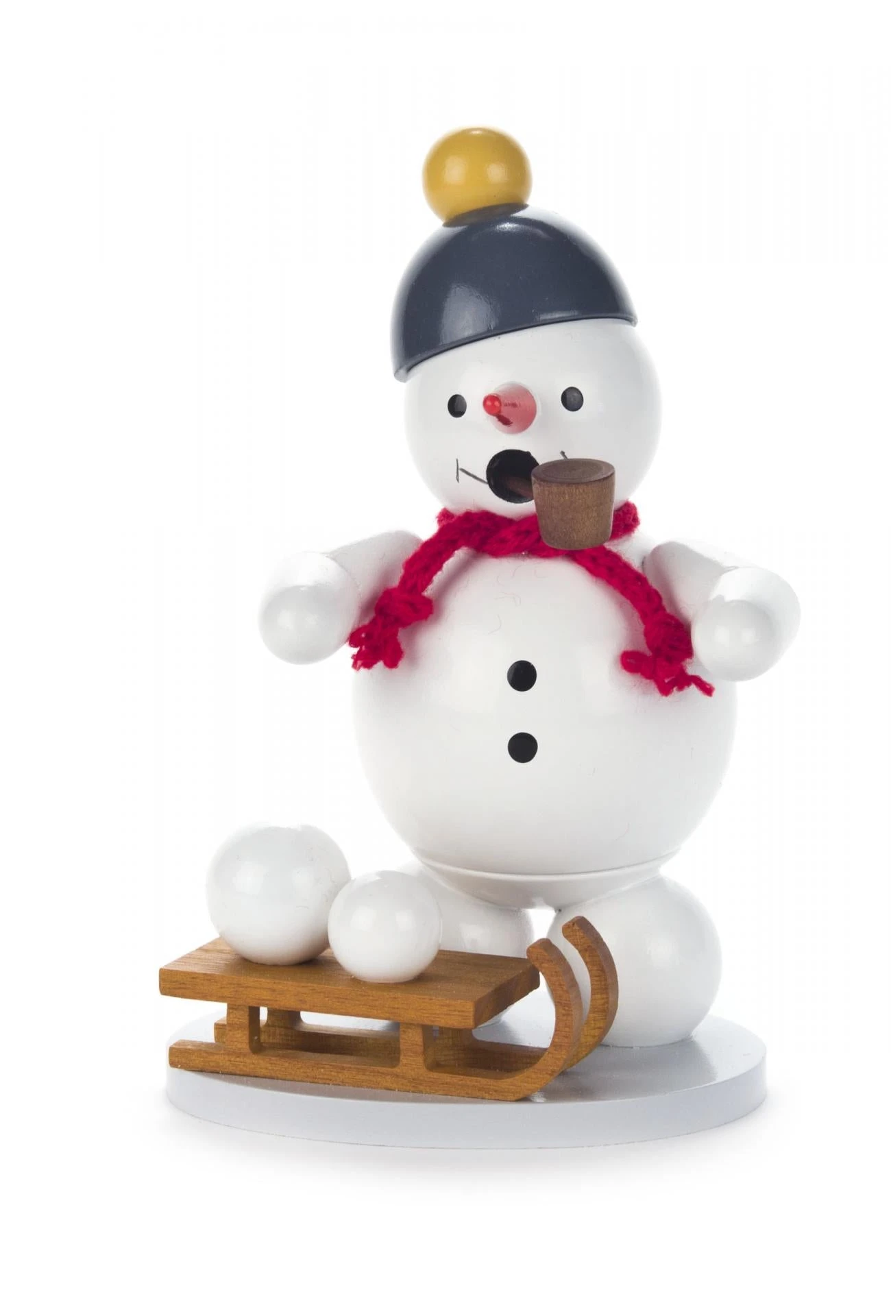 146/928/8 - Smoker - Snowman With Sled 1 146/928/8 - Smoker - Snowman With Sled