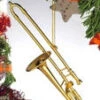 OGTB10 - 4.5" Gold Brass Trombone Ornament