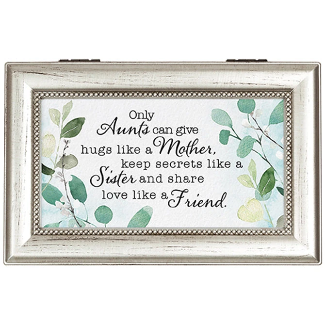 17874 - “Only Aunts" Music Box - Plays “Everything Is Beautiful” 1 17874 - “Only Aunts" Music Box - Plays “Everything Is Beautiful”