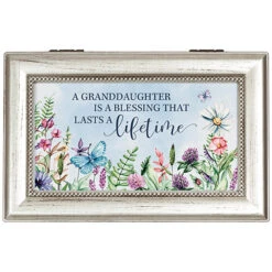 17878 - “Granddaughter Blessing" Music Box. Plays “Everything Is Beautiful”