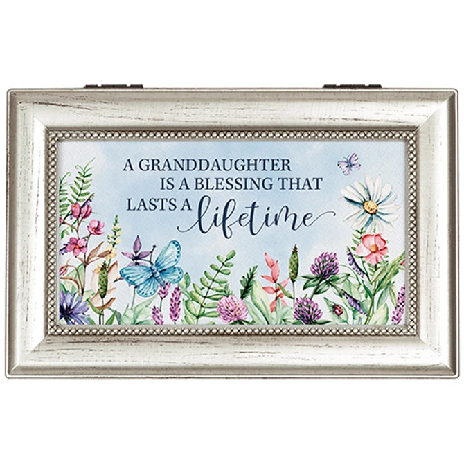 17878 - “Granddaughter Blessing" Music Box. Plays “Everything Is Beautiful” 1 17878 - “Granddaughter Blessing" Music Box. Plays “Everything Is Beautiful”
