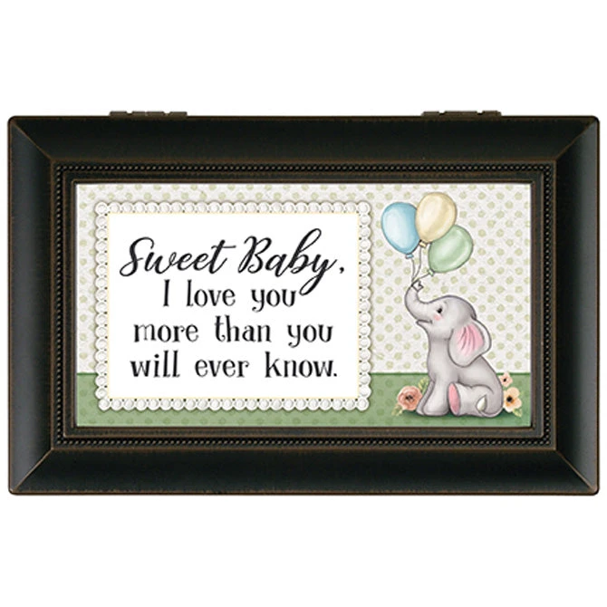 18811 - “Sweet Baby" Music Box - Plays “My Favorite Things” 1 18811 - “Sweet Baby" Music Box - Plays “My Favorite Things”