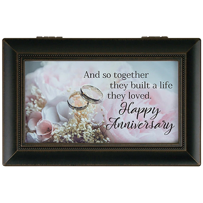18863 - “Happy Anniversary" Music Box - Plays “Everything Is Beautiful” 1 18863 - “Happy Anniversary" Music Box - Plays “Everything Is Beautiful”