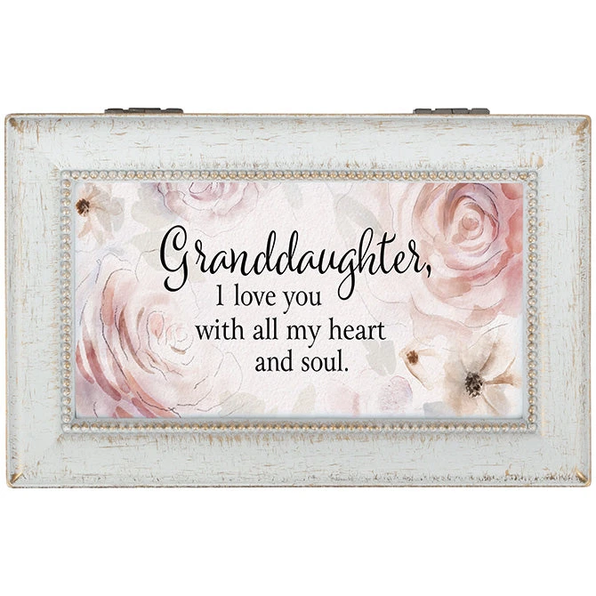 18885 - “Granddaughter Heart" Music Box - Plays “Fascination Waltz" 1 18885 - “Granddaughter Heart" Music Box - Plays “Fascination Waltz"