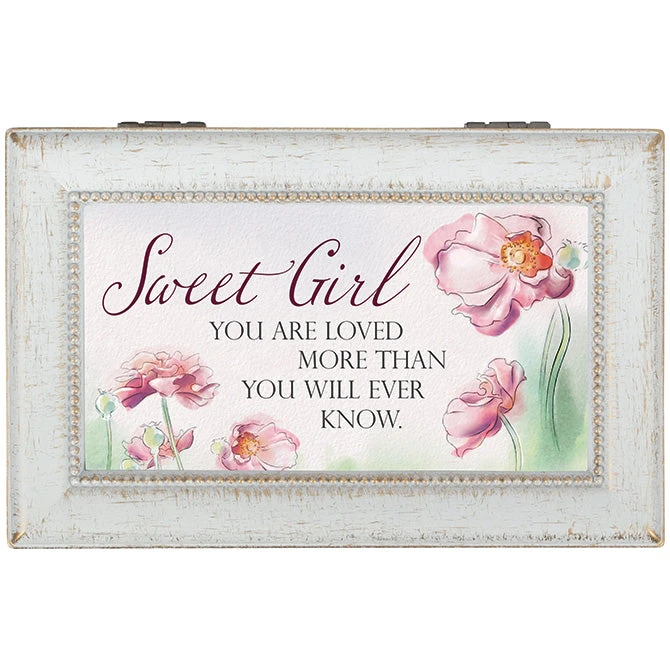 18891 - “Sweet Girl" Music Box - Plays “Fascination Waltz" 1 18891 - “Sweet Girl" Music Box - Plays “Fascination Waltz"