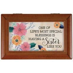 19078 - “Sister Like You" Music Box - Plays "Moonlight Sonata".