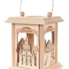 198/148 - Lantern Style Tealight Holder With Dresden Frauenkirche
