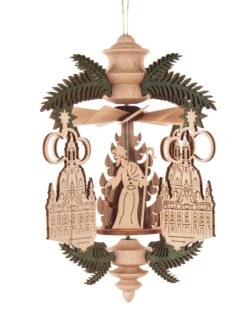 199/229/7 - Pyramid Ornament With Dresden Church -Cheap Clocks Store 199 229 7 3