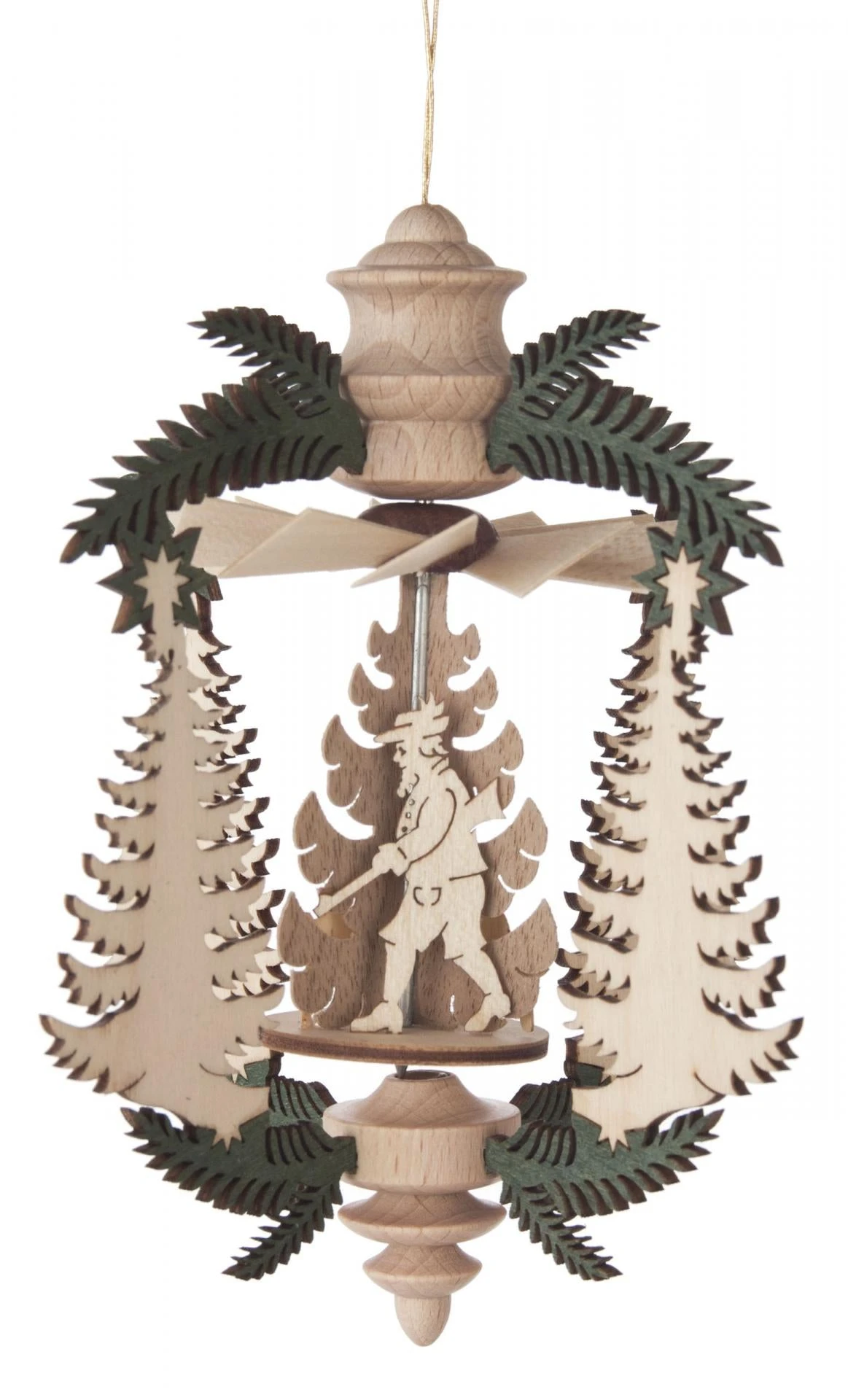 199/229/8 - Pyramid Ornament With Fir Trees & Hunting Scene 1 199/229/8 - Pyramid Ornament With Fir Trees & Hunting Scene