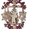 199/444/1 - Pyramid Ornament With Santa & Snowflakes