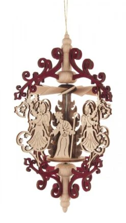 199/444/2 - Ornament Pyramid With Angels & Nativity Scene