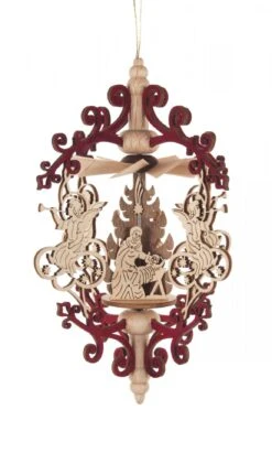 199/444/4 - Ornament Pyramid With Angels & Nativity