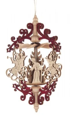 199/444/4 - Ornament Pyramid With Angels & Nativity -Cheap Clocks Store 199 444 4 2