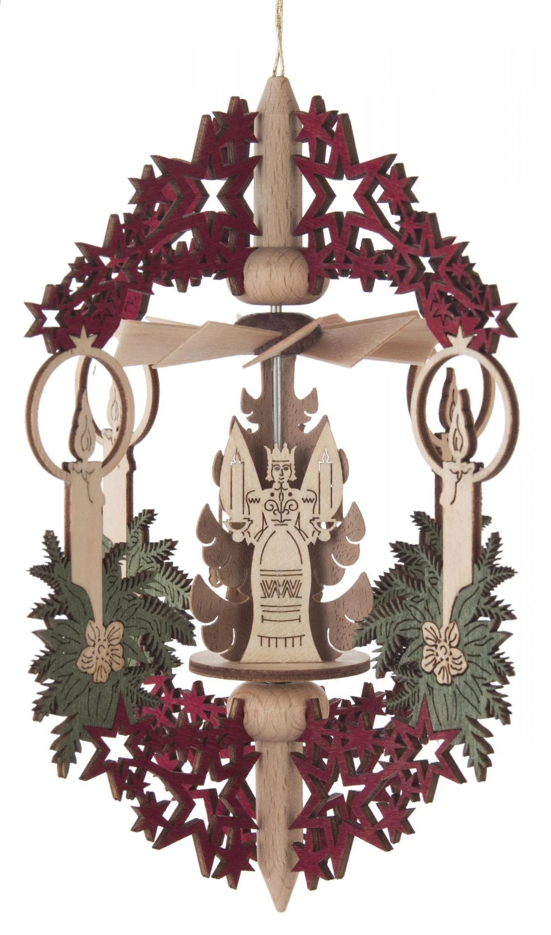 199/469/1 - Pyramid Ornament With Candles & Angels 1 199/469/1 - Pyramid Ornament With Candles & Angels