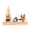 200/090/3 - Candle Holder With Squirrels (14mm)
