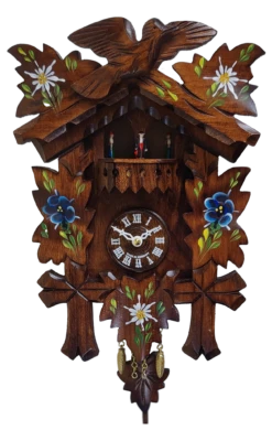 2018PQ Enz - Novelty 5 Leaf With Turning Dancers & Painted Flowers