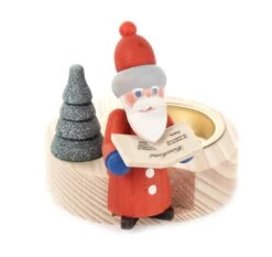 201/163 - Tealight Holder With Santa & Tree
