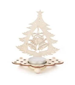 201/227 - Tealight Holder - Christmas Tree With Bells