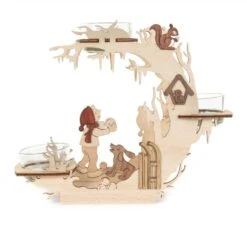 201/300 - Tealight Holder With Winter Scene